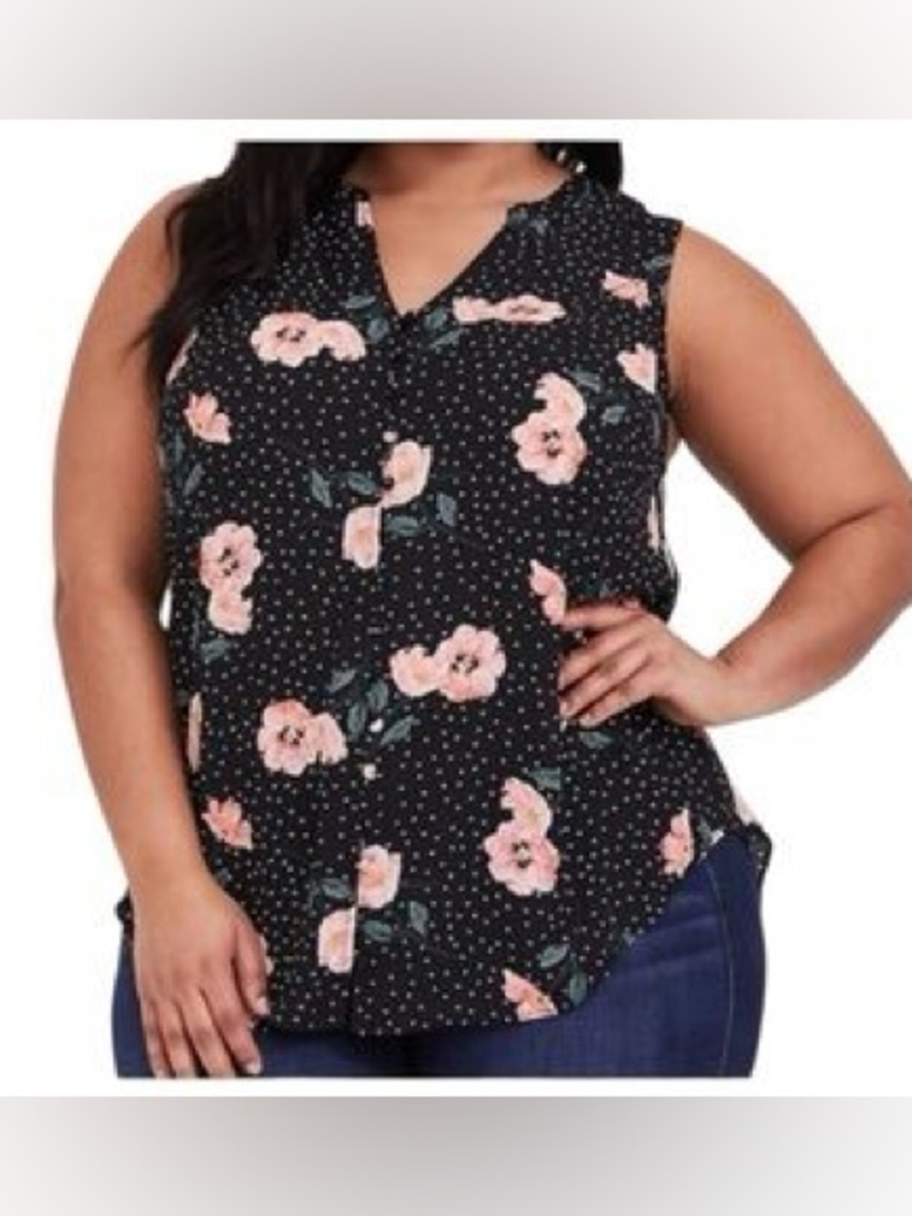 Torrid Harper Sleeveless Semi-sheer Tank